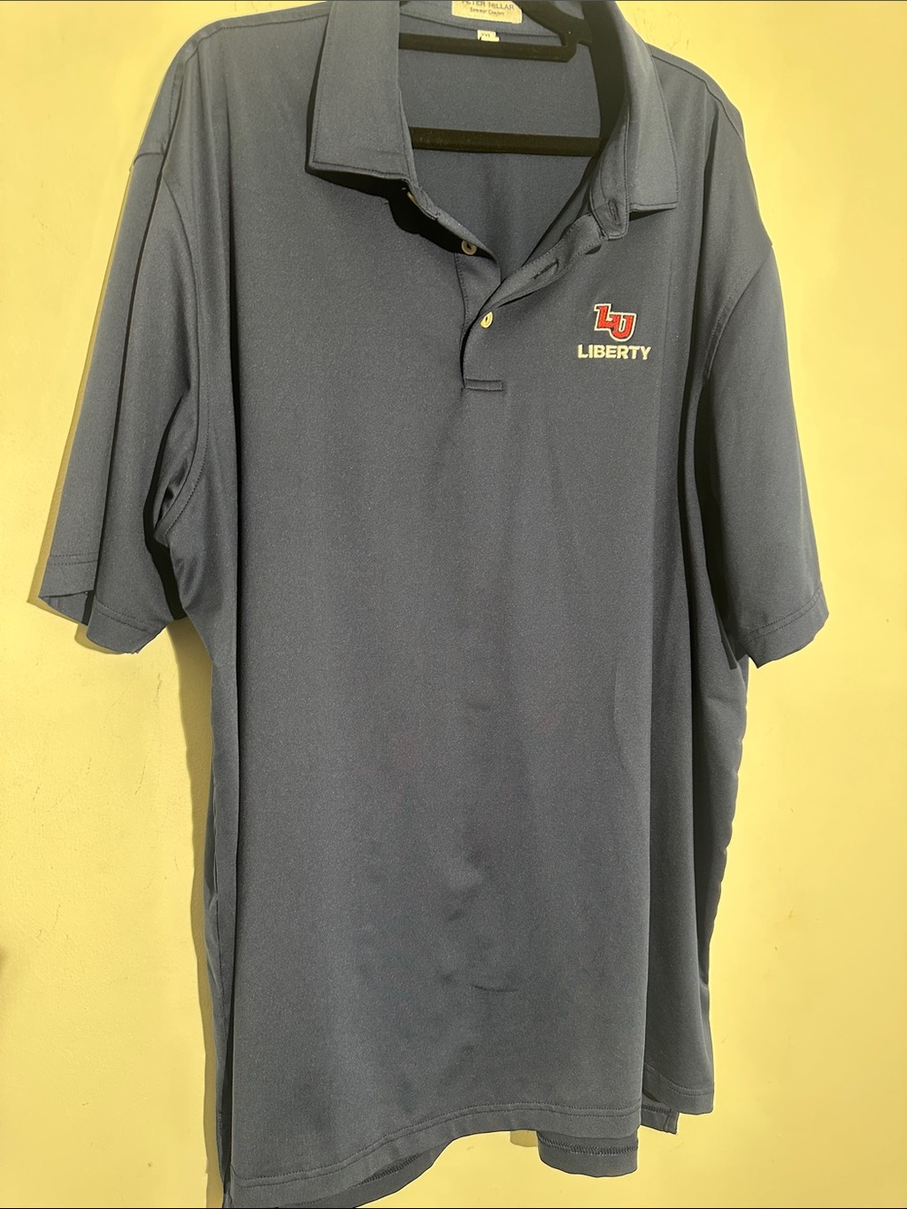 Peter Millar Navy Polo with Liberty LU Embroidery